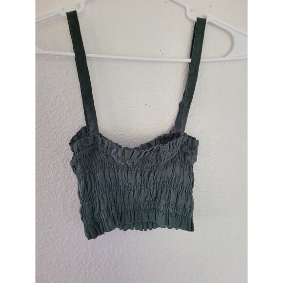 Joie Women's Green Crop Top - Size XS - Super Stretchy #4 - Picture 3 of 5